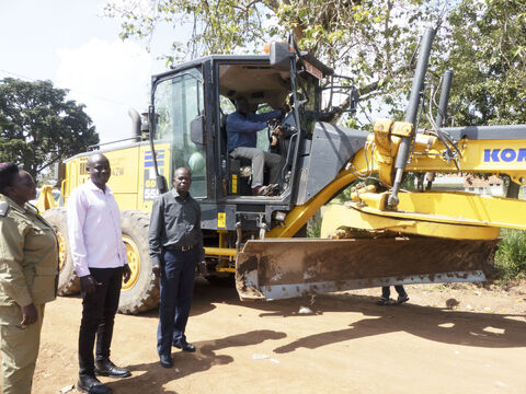 District Officials commisioning Obalanga - Oditel road District Officials commisioning Obalanga - Oditel road